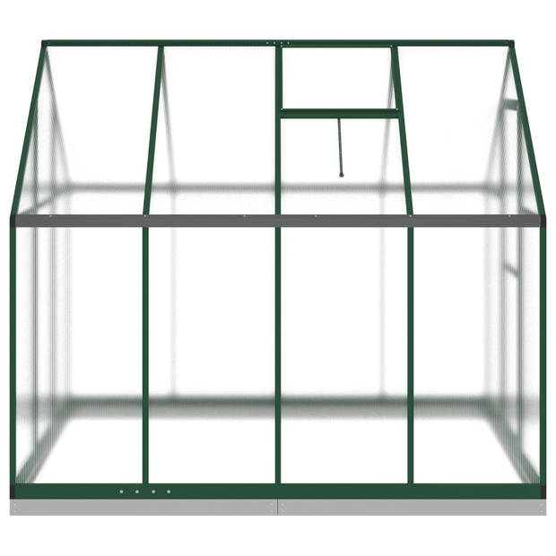 vidaXL Tuinkas met basisframe 224x169x202 cm aluminium groen