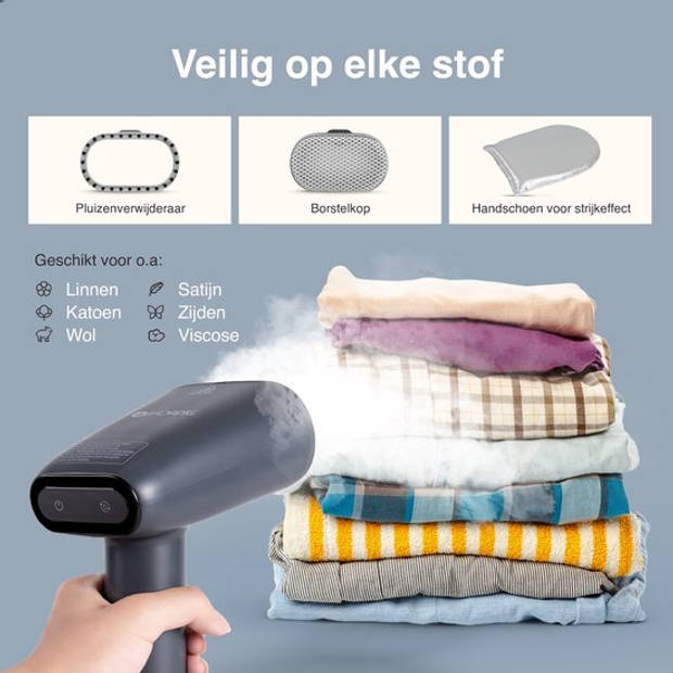 ForDig Kledingstomer - Kleding Handstomer - 1600W Stoomapparaat - Stoomreiniger Kleren - Stoomstrijkijzer voor Kledij