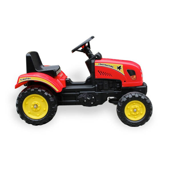 Max Kids - Skelter - Tractor Elin met aanhanger - Rood