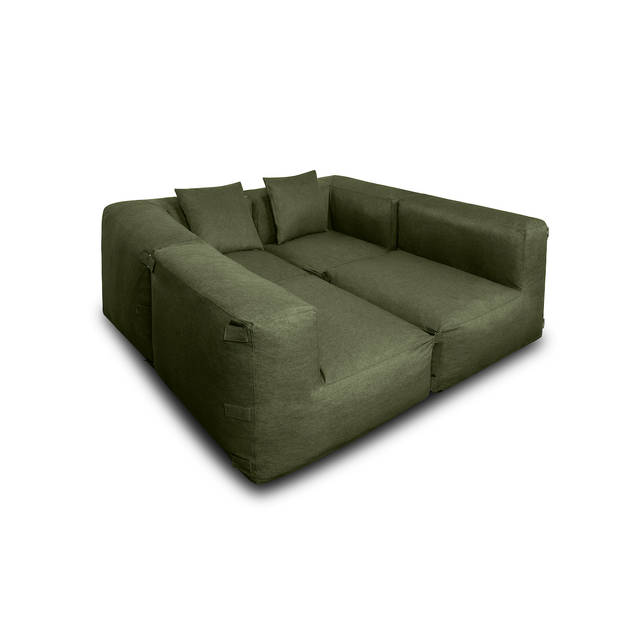 Feel Furniture - Binnen & Buiten bank - Odin - 4 Persoonsbank - Groen