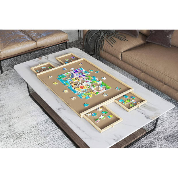Puzzelbord met opbergsysteem - 4 lades - 1000 stukjes