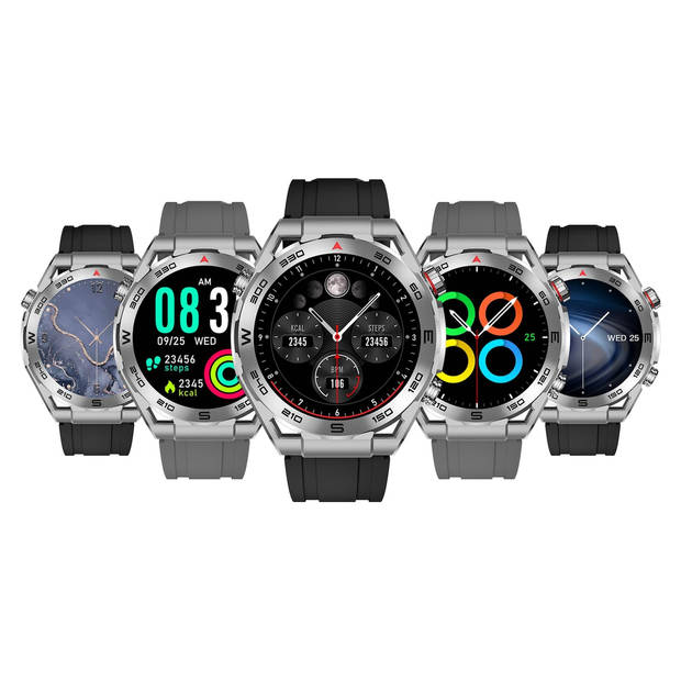 Hyundai - Smart & Fit watch PRO - Zilver - Met extra bandje