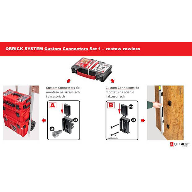 Qbrick system Connector set inclusief box