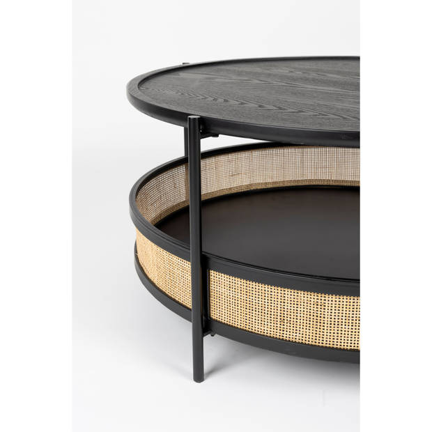 Housecraft Makoto Salontafel Rond 80x80 cm Zwart