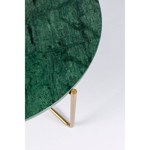 Housecraft Timpa Salontafel Marmer Rond 70x70 cm Groen/ Goud