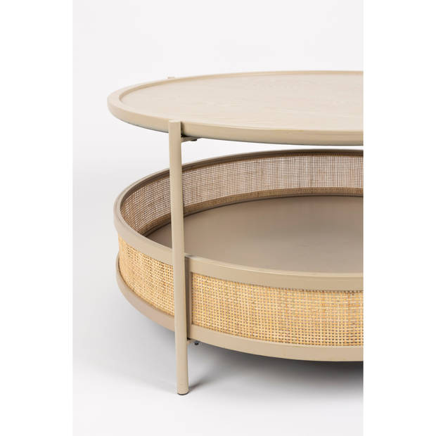 Housecraft Makoto Salontafel Rond 80x80 cm Zand - Beige