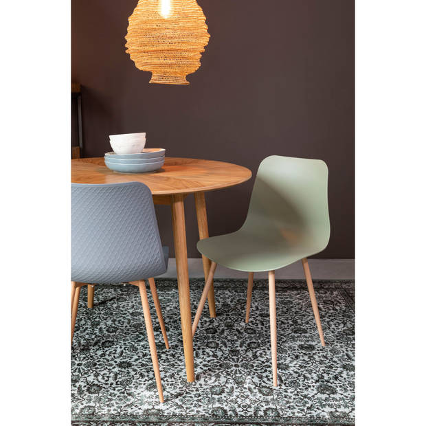 Housecraft Leon Eetkamerstoelen Grijs - Set van 2