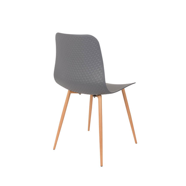 Housecraft Leon Eetkamerstoelen Grijs - Set van 2