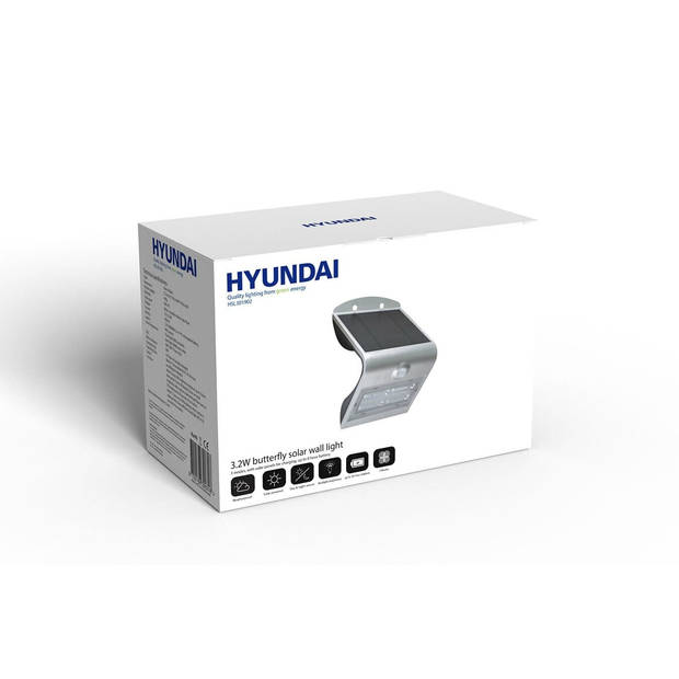 Hyundai Lighting - Butterfly wandlamp op zonne-energie - 3.2W