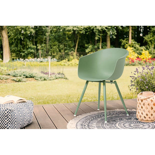 Feel Home - Luxe kuipstoel voor buiten - Grass Green - Set van 2 stuks