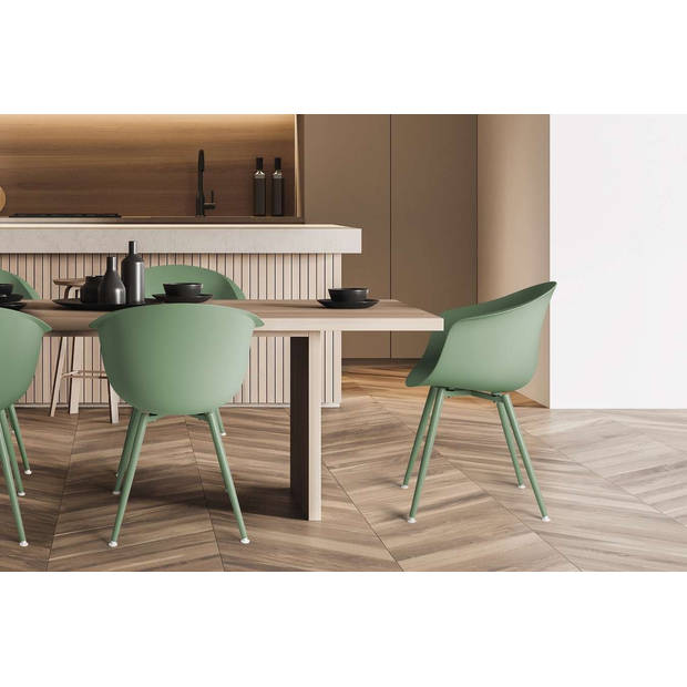 Feel Home - Luxe kuipstoel voor buiten - Grass Green - Set van 2 stuks