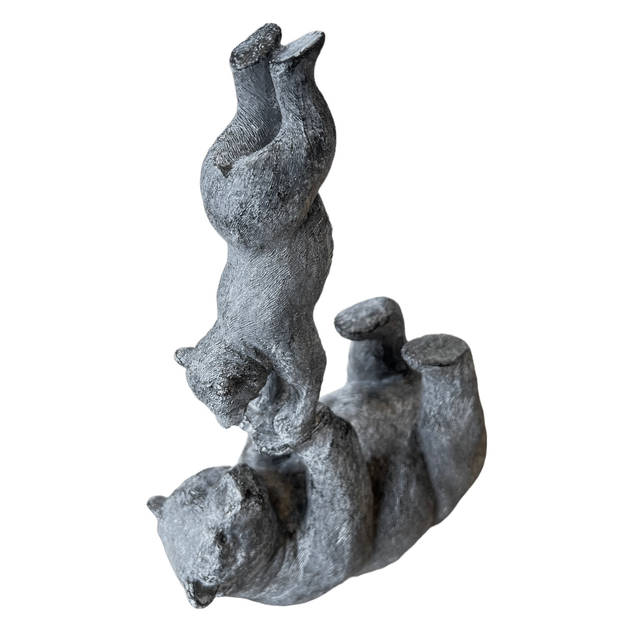 Decoratief Beeld Handstand beren - Beer - 18 x 8,5 x 27 cm