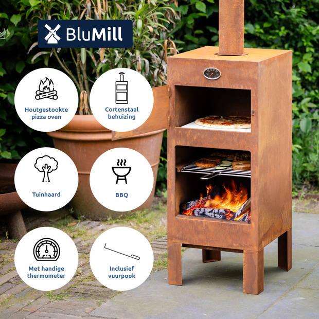 BluMill Outdoor Pizza Oven Tuinhaard