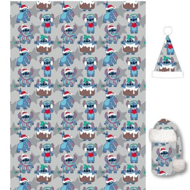 Disney Lilo & Stitch Fleeceplaid + Muts, Winter - 100 x 140 - Polyester