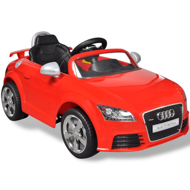 vidaXL Kinderauto elektrisch met afstandsbediening Audi TT RS rood