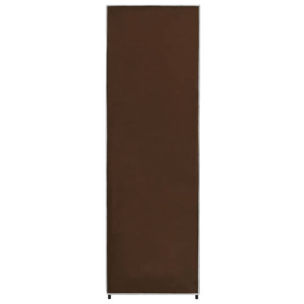 vidaXL Kledingkast 87x49x159 cm stof bruin