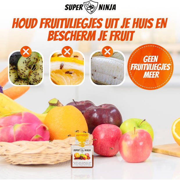 Super Ninja Fruitvlieg Vanger 2ST