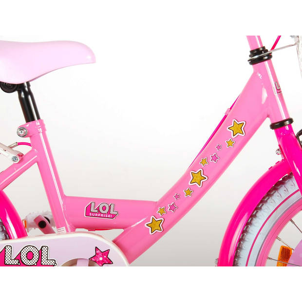 LOL Surprise Kinderfiets - Meisjes - 18 inch - Roze - twee handremmen