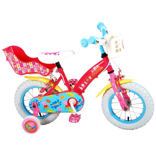 Peppa Pig Kinderfiets - Meisjes - 12 inch - Roze - Twee handremmen