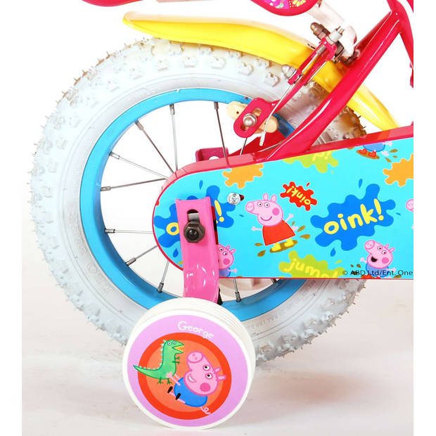 Peppa Pig Kinderfiets - Meisjes - 12 inch - Roze - Twee handremmen