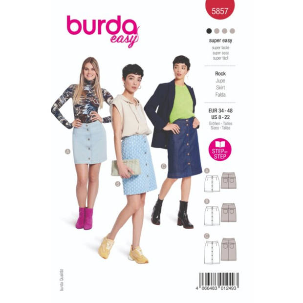 Burda nr.5857 maat 34 - 48