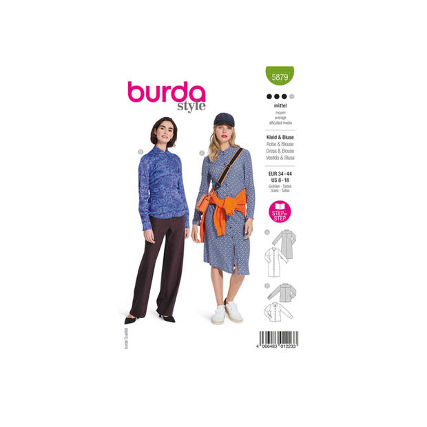 Burda nr.5879 maat 34 - 44