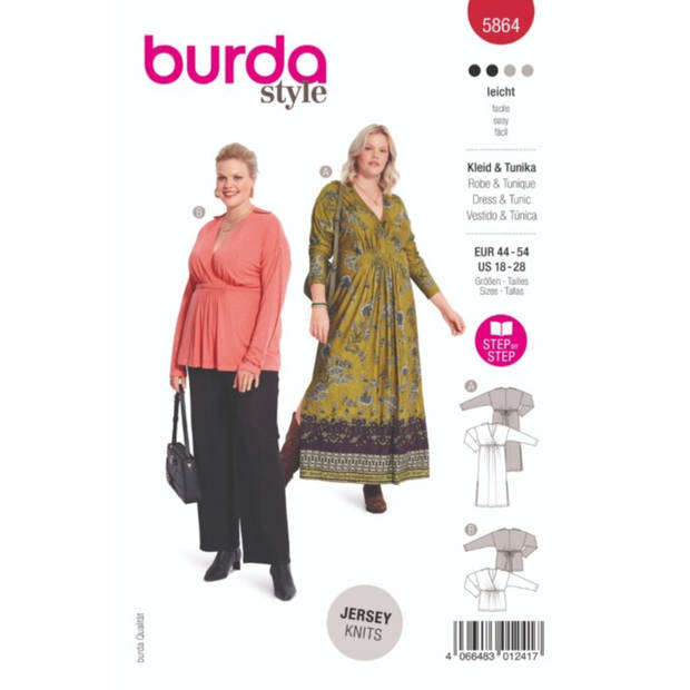 Burda nr.5864 maat 44 - 54