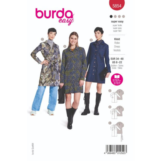 Burda nr.5854 maat 34 - 48