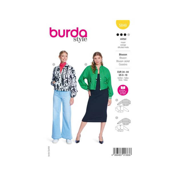 Burda nr.5846 maat 34-44