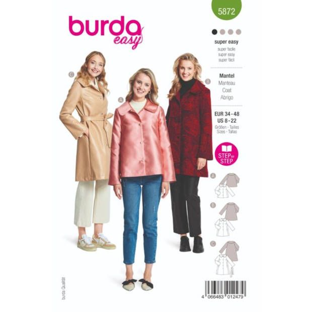 Burda nr.5872 maat 34 - 48