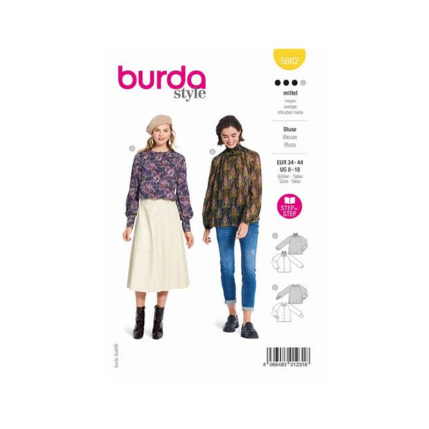 Burda nr.5862 maat 34 - 44