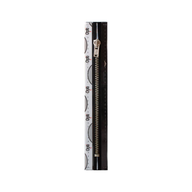 Opti 8053 M40 nikkelkleurige metaalrits 4mm niet deelbaar 18 cm zwart