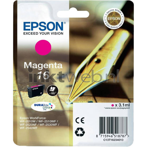 Epson 16 magenta cartridge