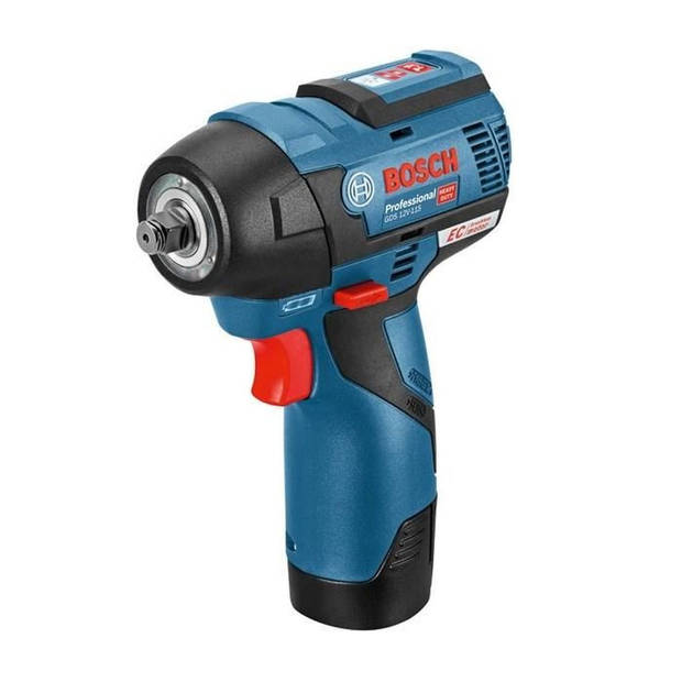 Bosch Professional GDS 12V-115 slagmoersleutel + 2 accu's 3,0Ah + L-BOXX - 06019E0103