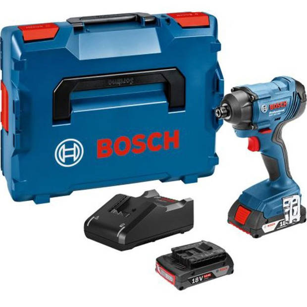 BOSCH PROFESSIONAL Accu-slagschroevendraaier 18V GDR 18V-160, 2 klopper 2,0 Ah, L-BOXX