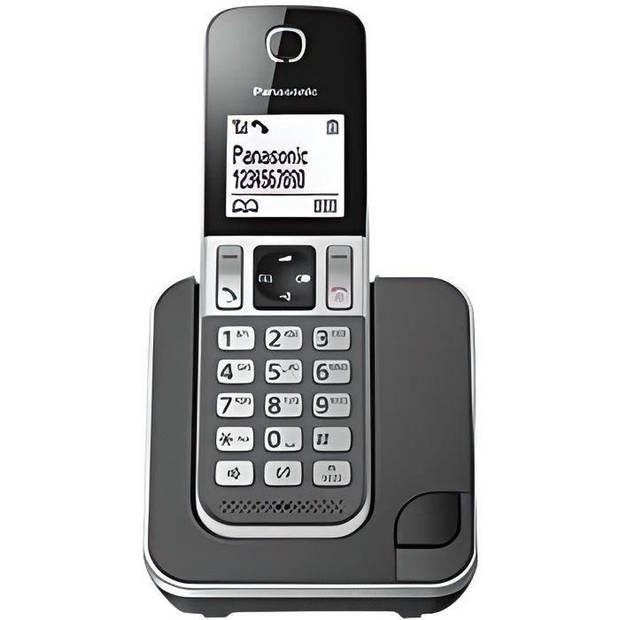 Panasonic KX-TGD310FRG Solo draadloze telefoon zonder antwoordapparaat Zwart