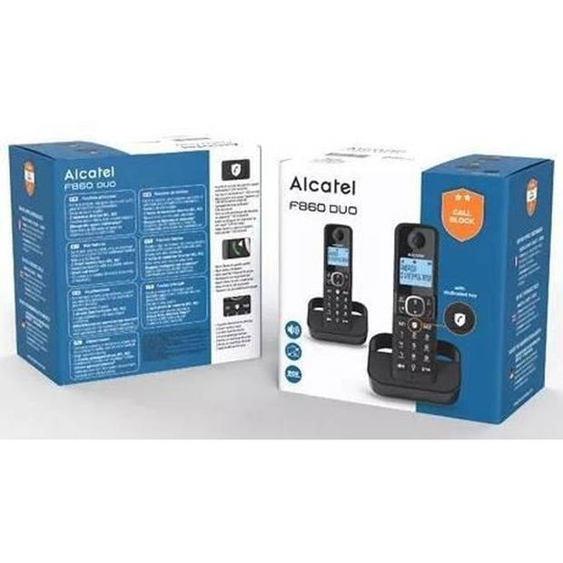 Draadloze vaste telefoon - ALCATEL - F860 duo zwart - Ongewenste oproepen blokkeren