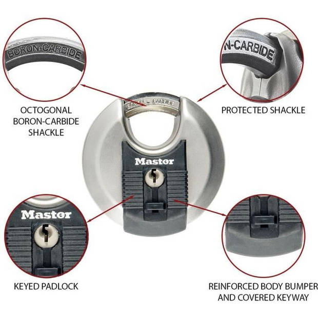 Bluetooth-hangslot - MASTER LOCK - 4401EURLHEC - Lange handgreep