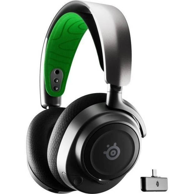 Gaming Headset - STEELSERIES - Arctis Nova 7X - Draadloos - Multiplatform - Zwart / Groen