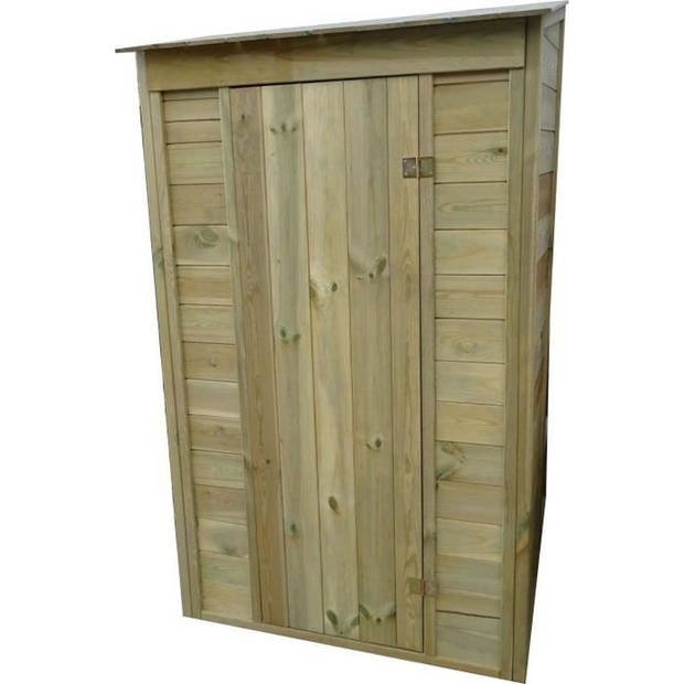 Tuinhuis voor wandmontage - JARDIN SAUVAGE - Geautoclaveerd grenenhout 100% FSC - 108 x 55 x 176-186 cm