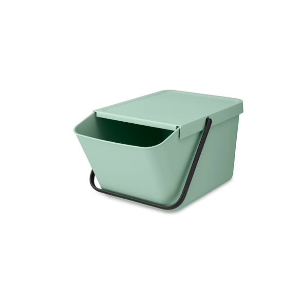 Sort & Go Afvalemmer stapelbaar, 20L - Jade Green