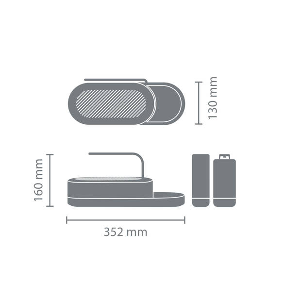 SinkStyle Organiser Set, 3-delig (organiser, zeep- en afwasmiddeldispenser) - Mineral Fresh White