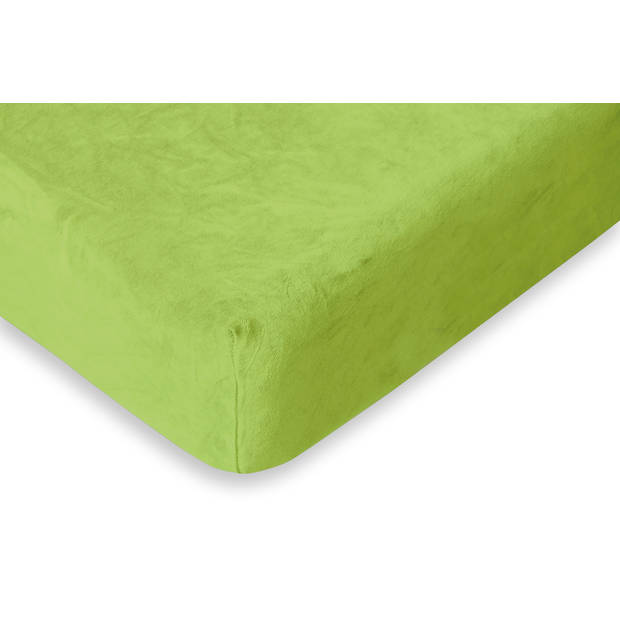 Romanette Badstof Velours Hoeslaken - apple - 2 Persoons - 140/150/160x200/220cm