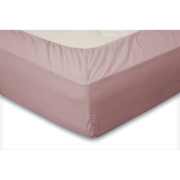 Eleganzzz Hoeslaken Jersey Katoen Stretch 35cm Hoge Hoek - light pink 180x210/220cm - 200x200cm