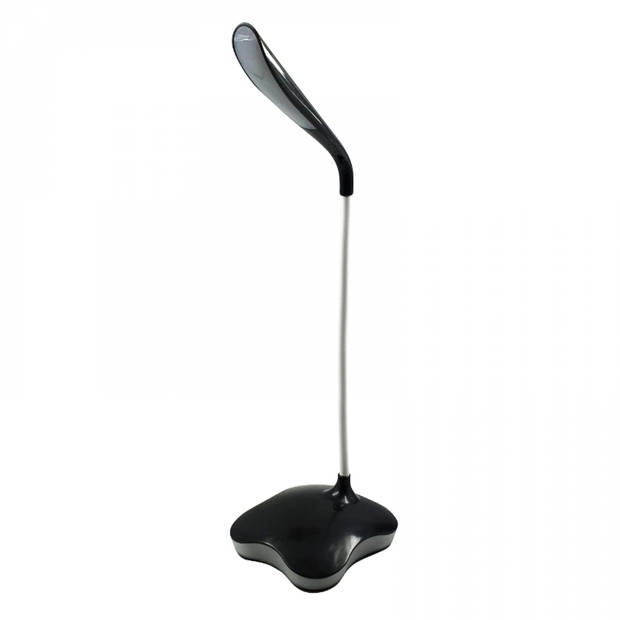 LED Bureaulamp tafellamp nachtlamp flexibel met touch dimmer (zwart)