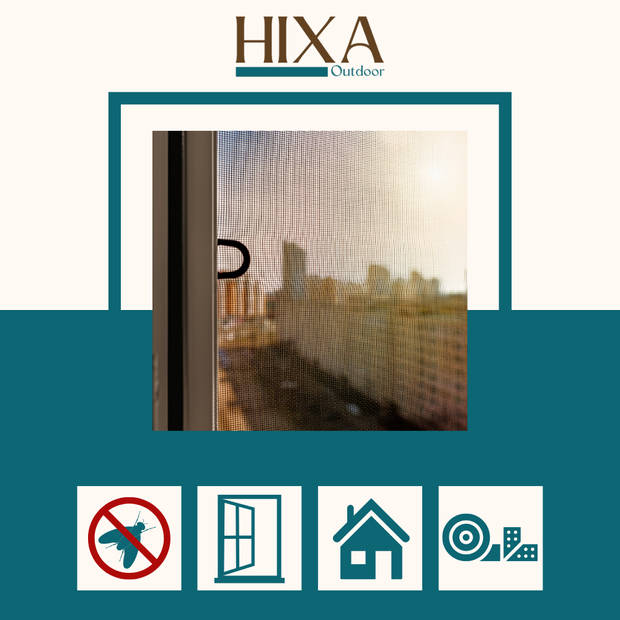 HIXA Raamhor - 130x150 - anti-insect - 3 stuks