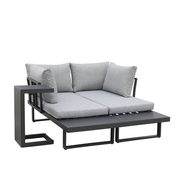 Sens-Line - Delphi Loungeset - 175x78x70cm - Antraciet