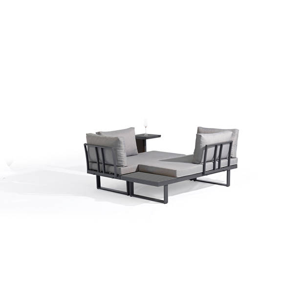 Sens-Line - Delphi Loungeset - 175x78x70cm - Antraciet