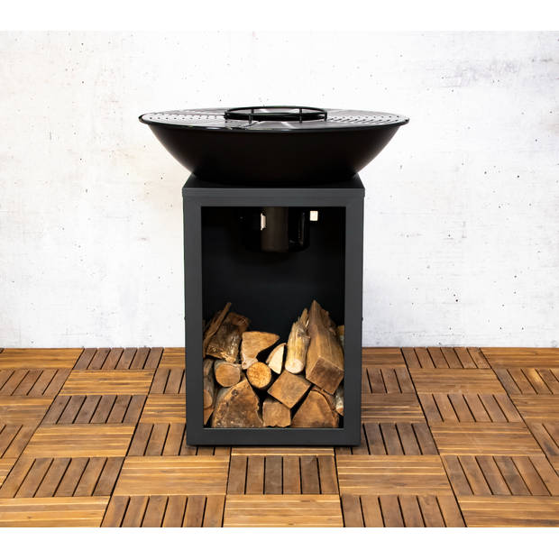 Sens-Line - Evi bbq firepit - 80x80x92cm - Zwart