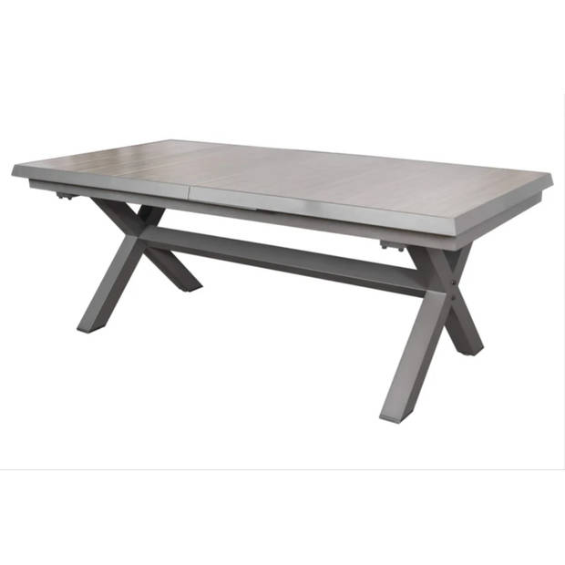 Sens-Line - Monaco Keramiek - Uitschuifbare tuintafel - 167-207cm - Antraciet